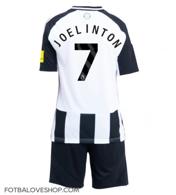 Newcastle United Joelinton #7 Dětské Domácí Dres 2024-25 Krátký Rukáv (+ trenýrky)